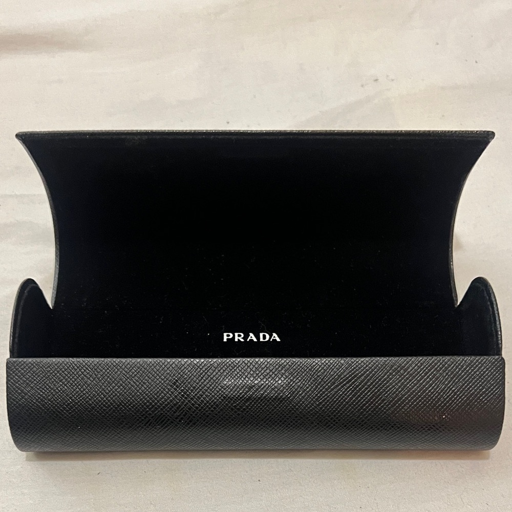 Prada Black Flip Top Clamshell Protective Eyeglasses / Sunglasses Case
